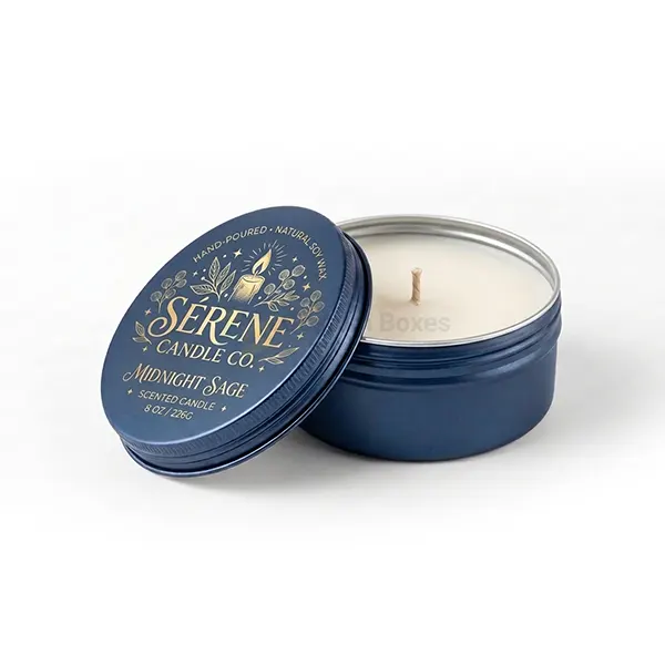 Custom candle tins