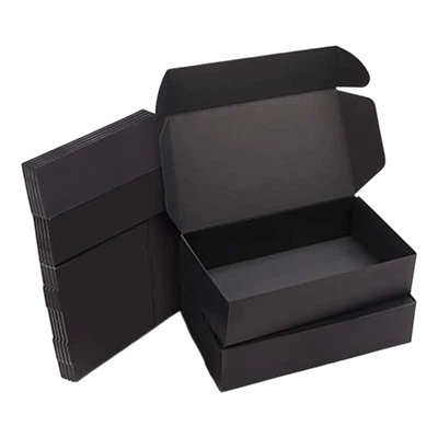 Custom Printed Black Kraft Boxes