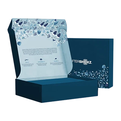 Custom Printed Blue Mailer Packaging