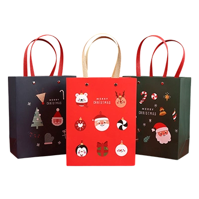 custom printed christmas gifts bags Packaging