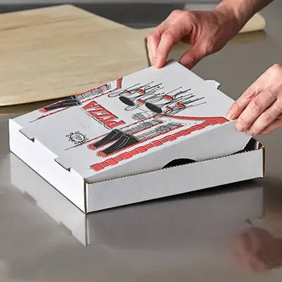 Custom Printed White Pizza Packaging