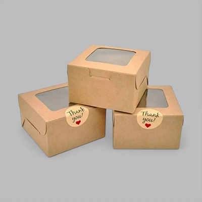 Kraft paperboard boxes