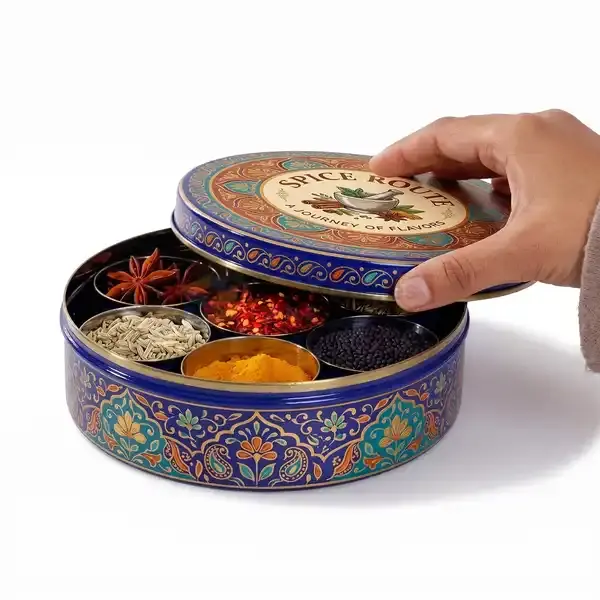 Spice tin packaging boxes