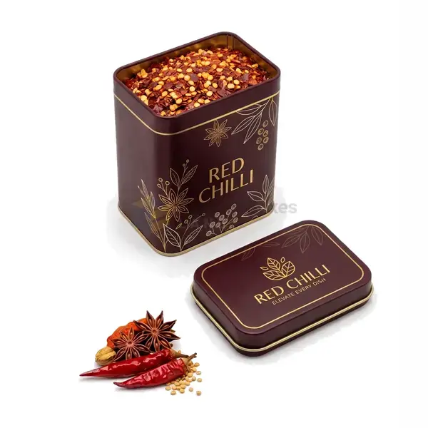 Custom spice tin packaging