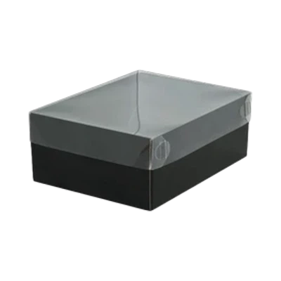 Clear Lid Boxes with Black Base Wholesale