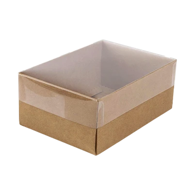 Clear Lid Boxes With Kraft Base Wholesale