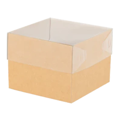 Clear Lid Boxes With Kraft Base