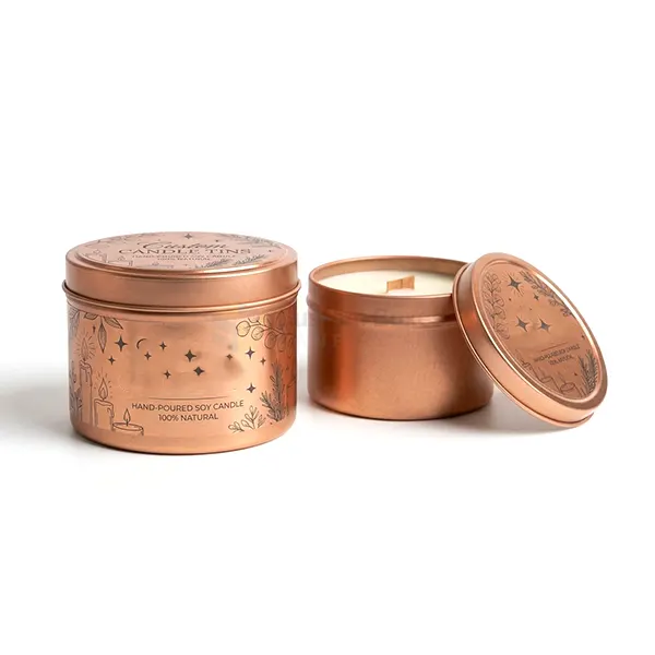 Custom candle tins
