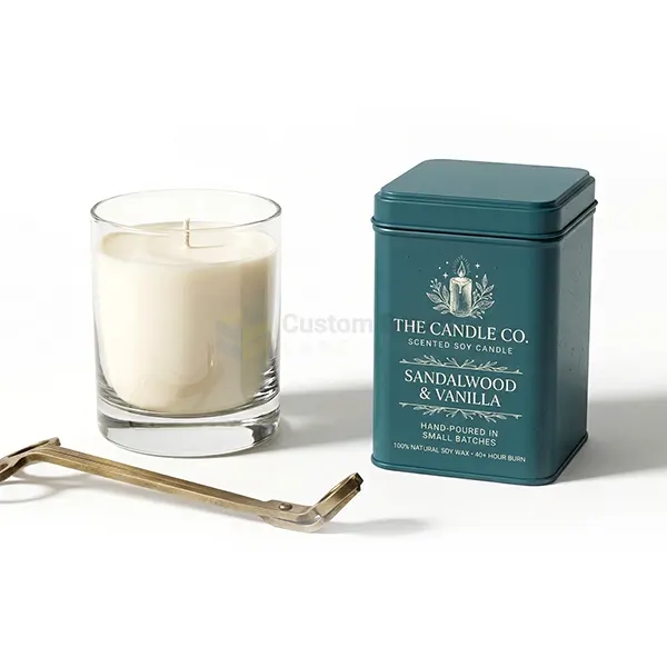 Custom candle tins