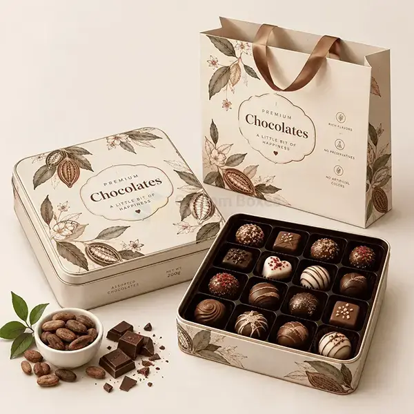 Custom Chocolate Tin Boxes