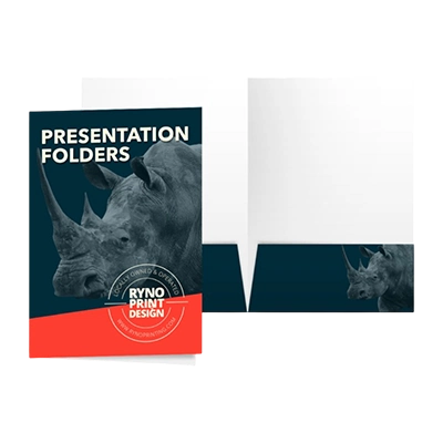 Custom Folders with Logo - Custom Boxes Lane