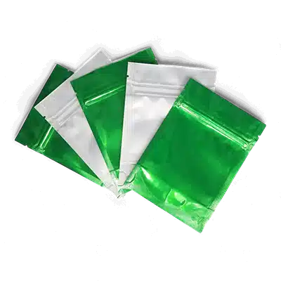 Custom Green Mylar Bags