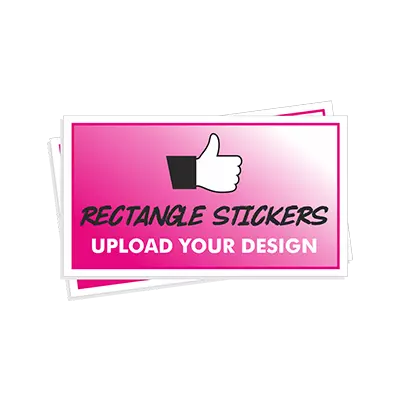 Custom Printed Rectangular Stickers - Custom Boxes Lane