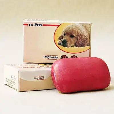 printed dog soap boxes