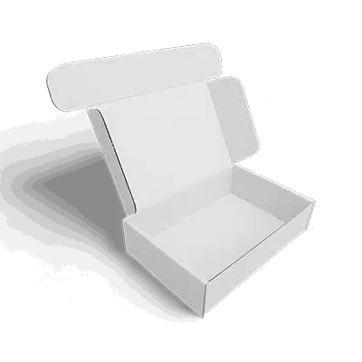 white mailer box